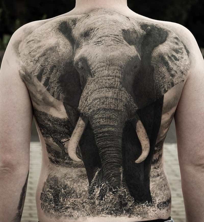 tatuaje de elefante perfecto para hombre tatuaje de elefante perfecto para hombre