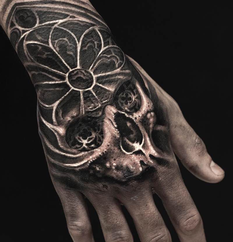 tatuaje de calavera para hombre y mujer tatuaje de calavera para hombre y mujer