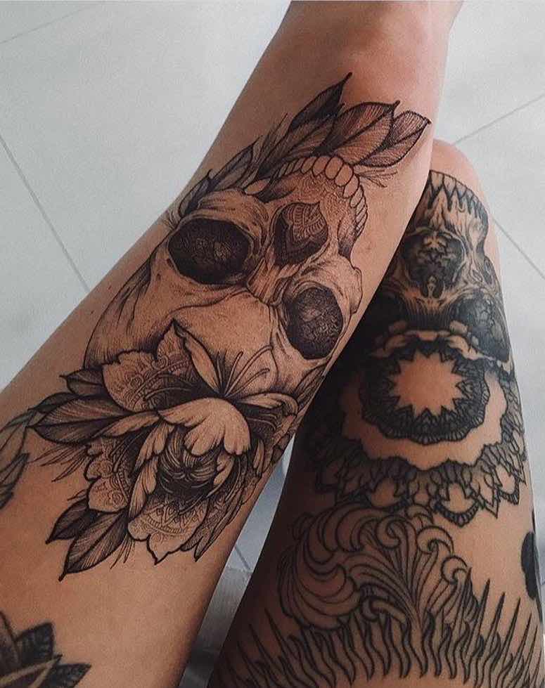 tatuaje de calavera para hombre y mujer tatuaje de calavera para hombre y mujer