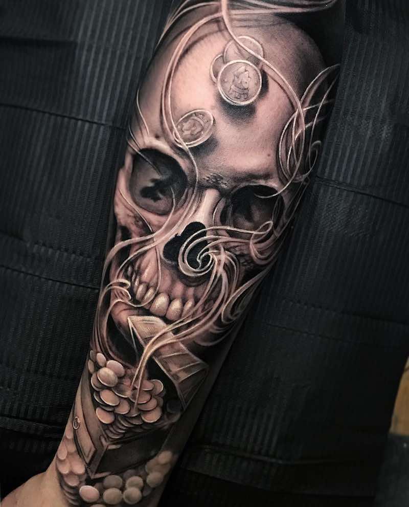 tatuaje de calavera para hombre tatuaje de calavera para hombre
