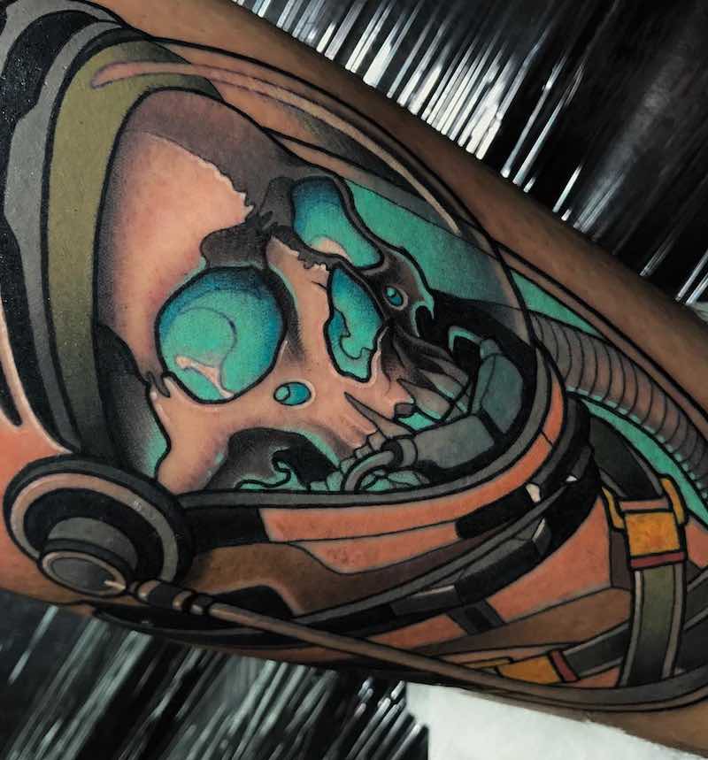 Fantástico tatuaje de calavera Fantástico tatuaje de calavera