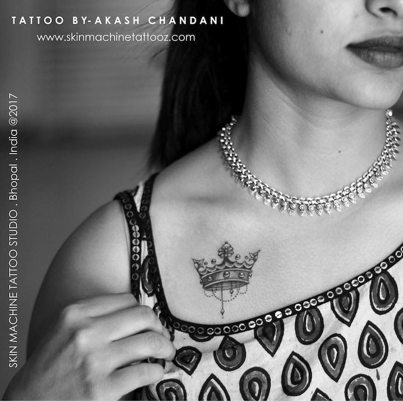 Un tatuaje de corona moderno Un tatuaje de corona moderno