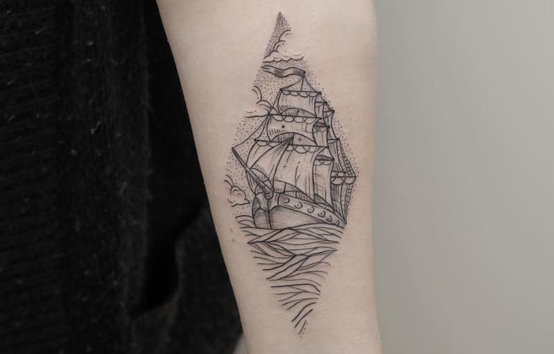 tatuaje de barco para hombre tatuaje de barco para hombre