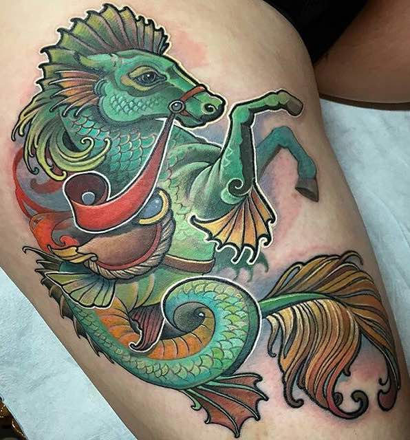 tatuaje de caballito de mar para hombre tatuaje de caballito de mar para hombre