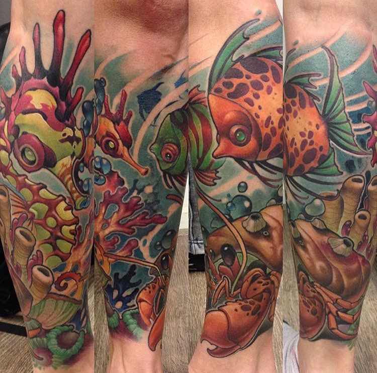 tatuaje de caballito de mar perfecto para hombre y mujer tatuaje de caballito de mar perfecto para hombre y mujer