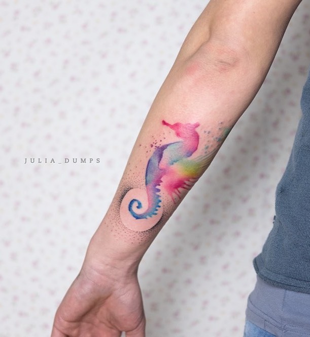 tatuaje de caballito de mar para mujeres tatuaje de caballito de mar para mujeres