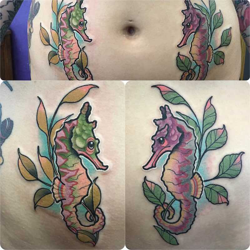 Un tatuaje de caballito de mar de este año Un tatuaje de caballito de mar de este año
