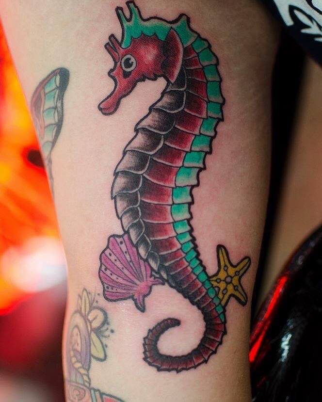 tatuaje de caballito de mar perfecto para hombre y mujer tatuaje de caballito de mar perfecto para hombre y mujer