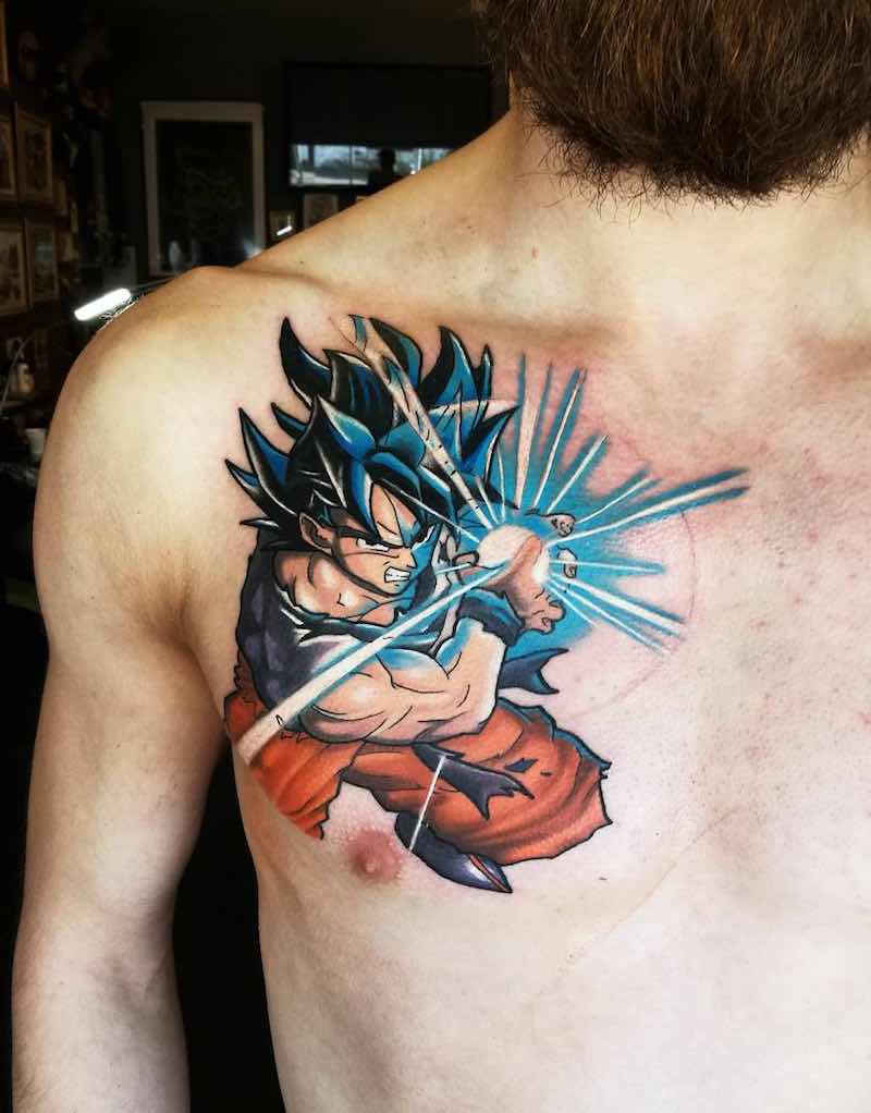 Un tatuaje de Dragon Ball Z bastante bueno Un tatuaje de Dragon Ball Z bastante bueno