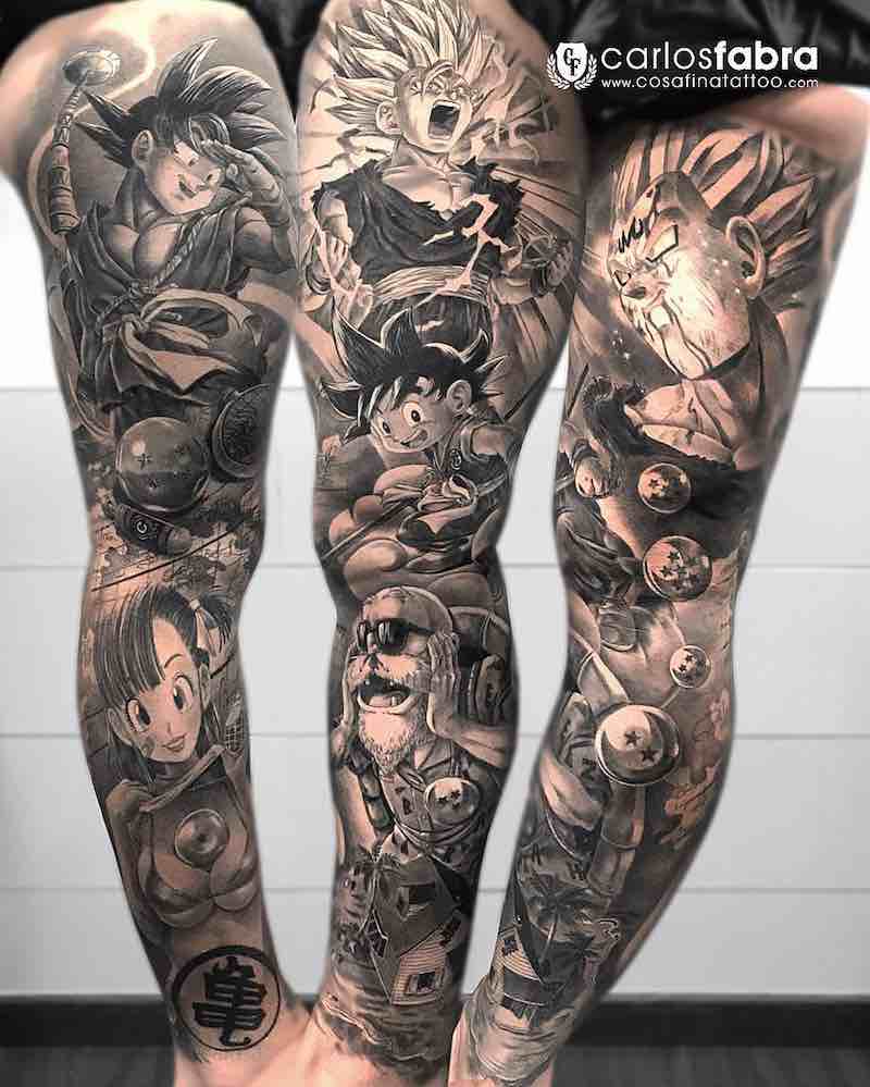 Un tatuaje de Dragon Ball Z muy interesante Un tatuaje de Dragon Ball Z muy interesante