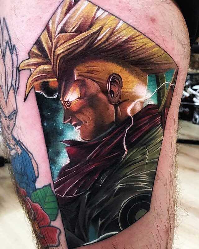 Un tatuaje de Dragon Ball Z moderno e interesante Un tatuaje de Dragon Ball Z moderno e interesante