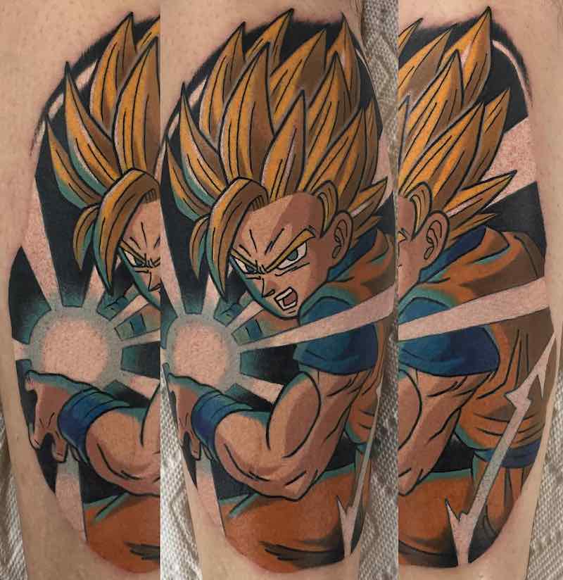 Un tatuaje de Dragon Ball Z bastante bueno Un tatuaje de Dragon Ball Z bastante bueno