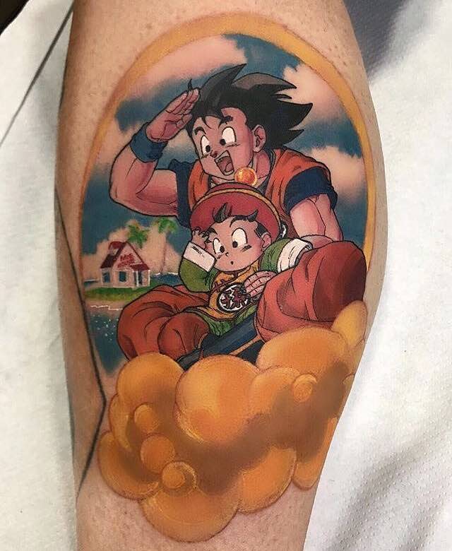 Un tatuaje de Dragon Ball Z bastante bueno Un tatuaje de Dragon Ball Z bastante bueno
