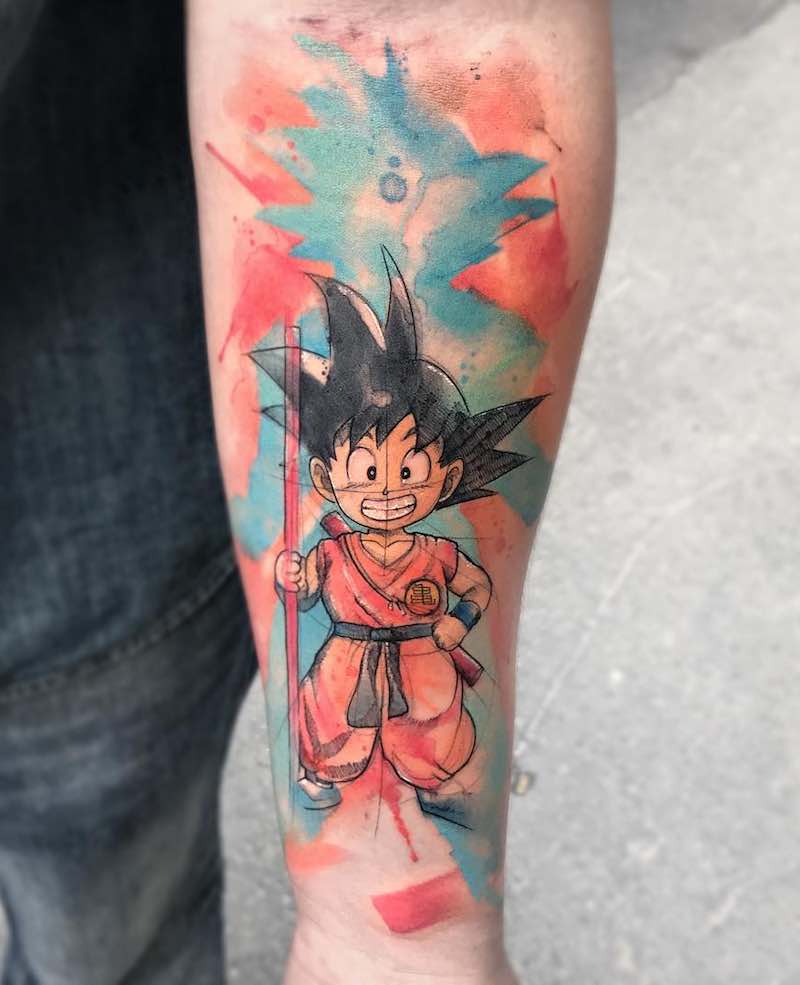 Fantástico tatuaje de Dragon Ball Z Fantástico tatuaje de Dragon Ball Z
