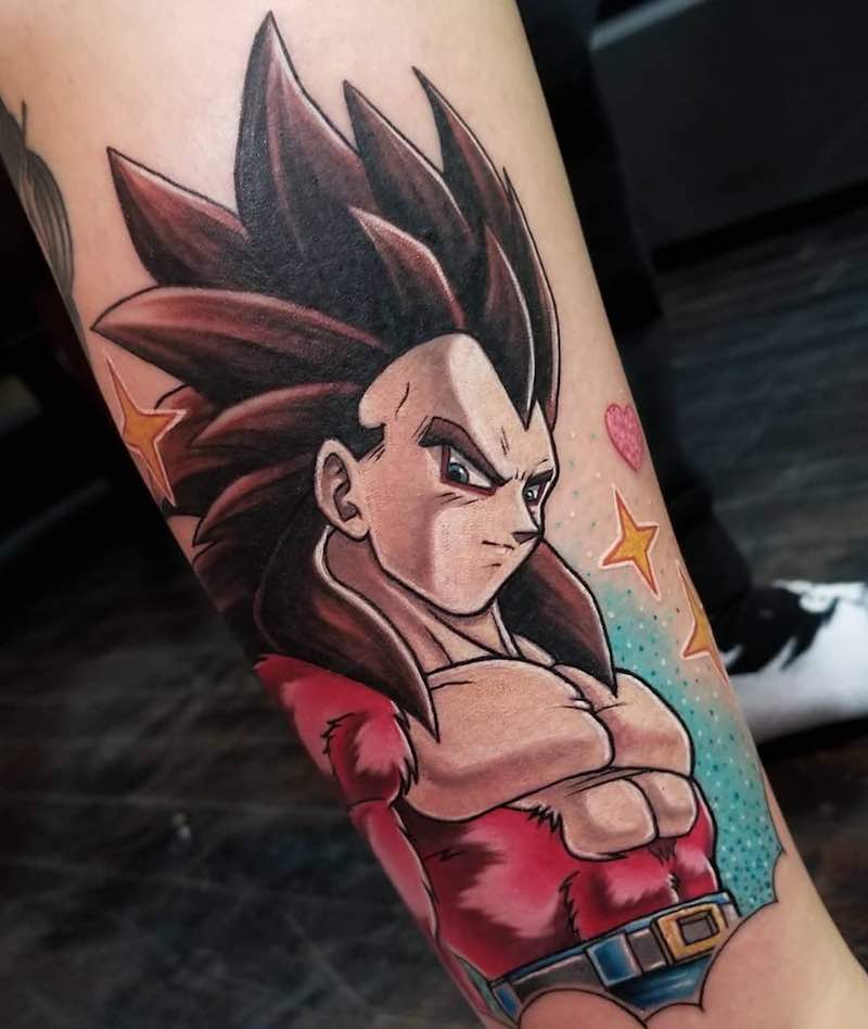Un tatuaje de Dragon Ball Z moderno e interesante Un tatuaje de Dragon Ball Z moderno e interesante