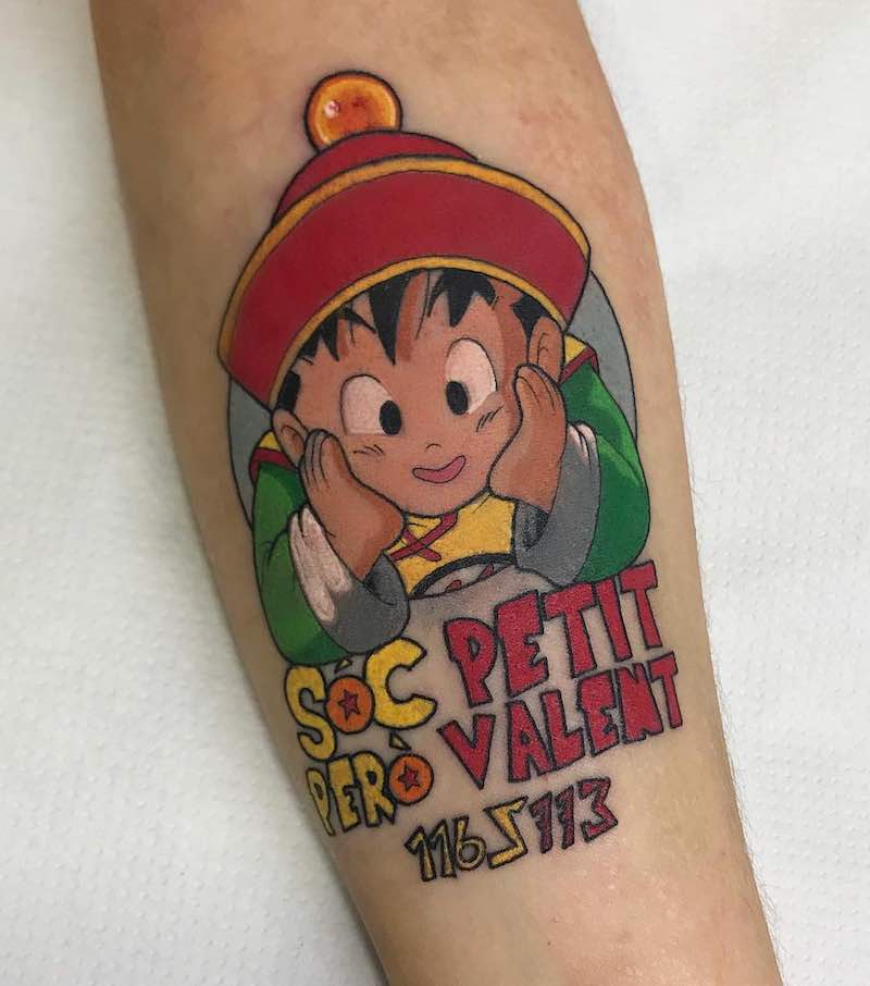 Un tatuaje de Dragon Ball Z bastante bueno Un tatuaje de Dragon Ball Z bastante bueno
