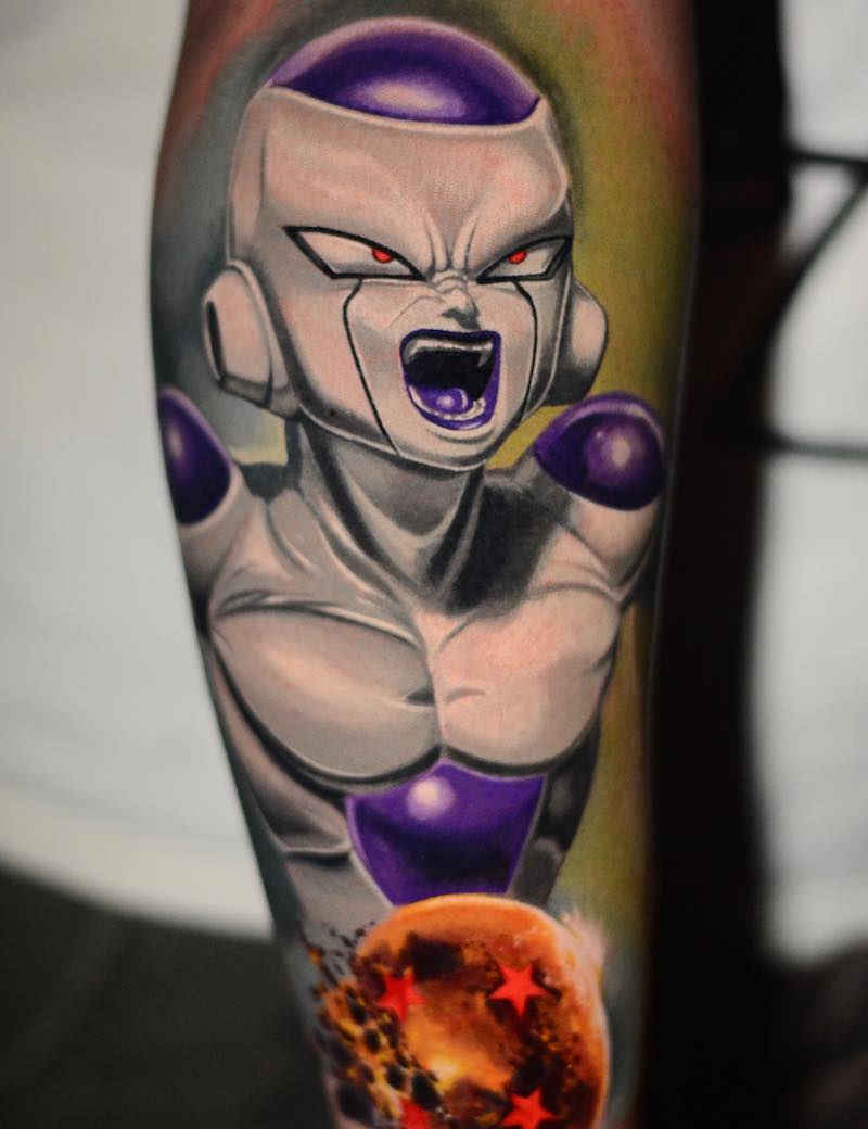 tatuaje de Dragon Ball Z perfecto para mujeres tatuaje de Dragon Ball Z perfecto para mujeres