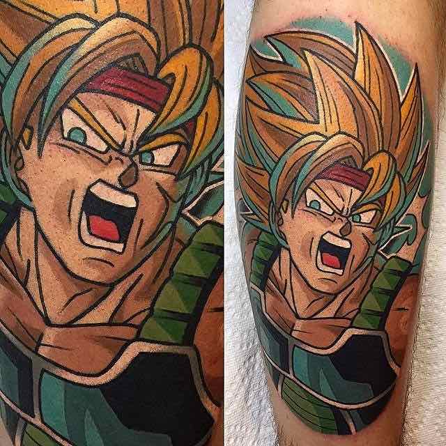 Un tatuaje de Dragon Ball Z moderno e interesante Un tatuaje de Dragon Ball Z moderno e interesante