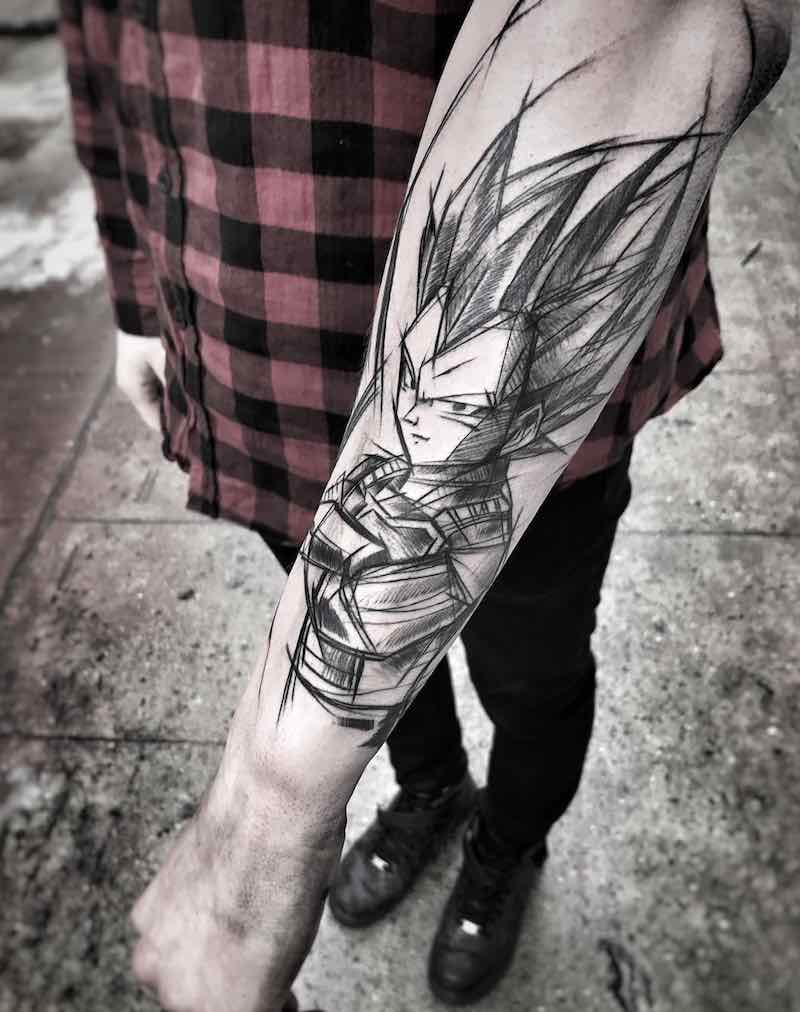 Increible tatuaje de Dragon Ball Z Increible tatuaje de Dragon Ball Z