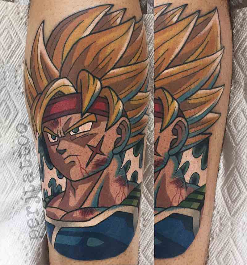 Un tatuaje de Dragon Ball Z actual Un tatuaje de Dragon Ball Z actual