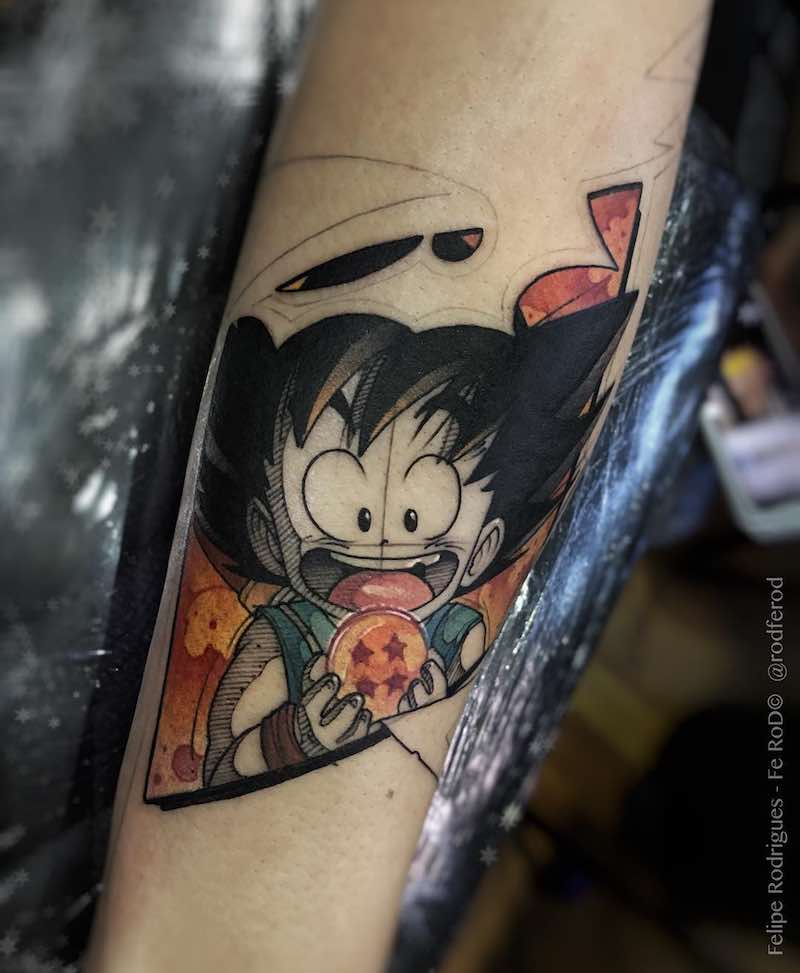 Perfecto tatuaje de Dragon Ball Z Perfecto tatuaje de Dragon Ball Z