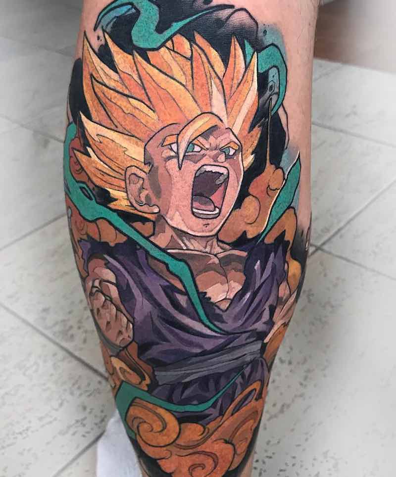 Fantástico tatuaje de Dragon Ball Z Fantástico tatuaje de Dragon Ball Z