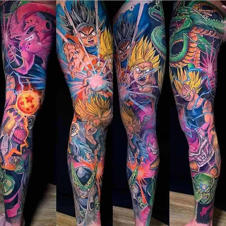 Un tatuaje de Dragon Ball Z de este año Un tatuaje de Dragon Ball Z de este año