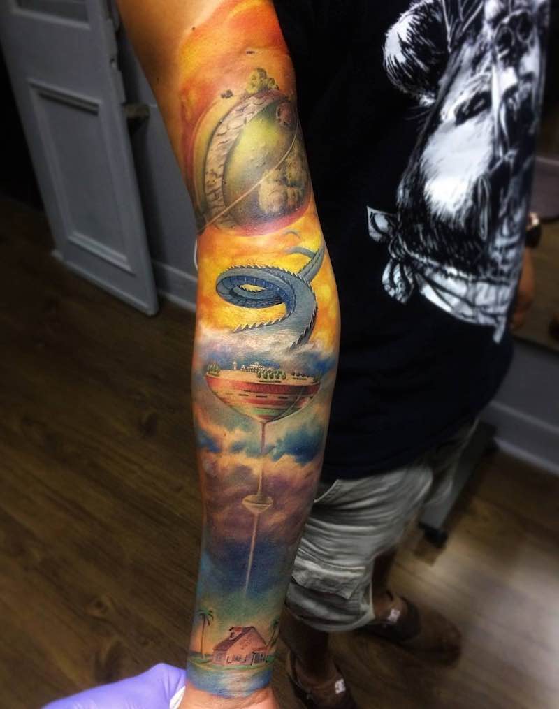 tatuaje de Dragon Ball Z para mujeres tatuaje de Dragon Ball Z para mujeres