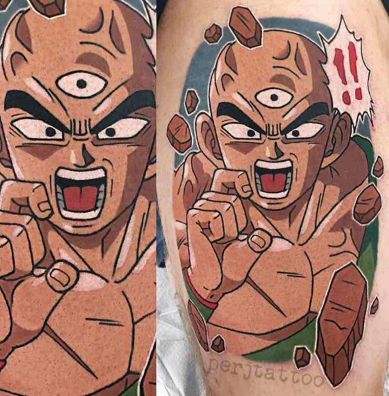 Un tatuaje de Dragon Ball Z moderno Un tatuaje de Dragon Ball Z moderno