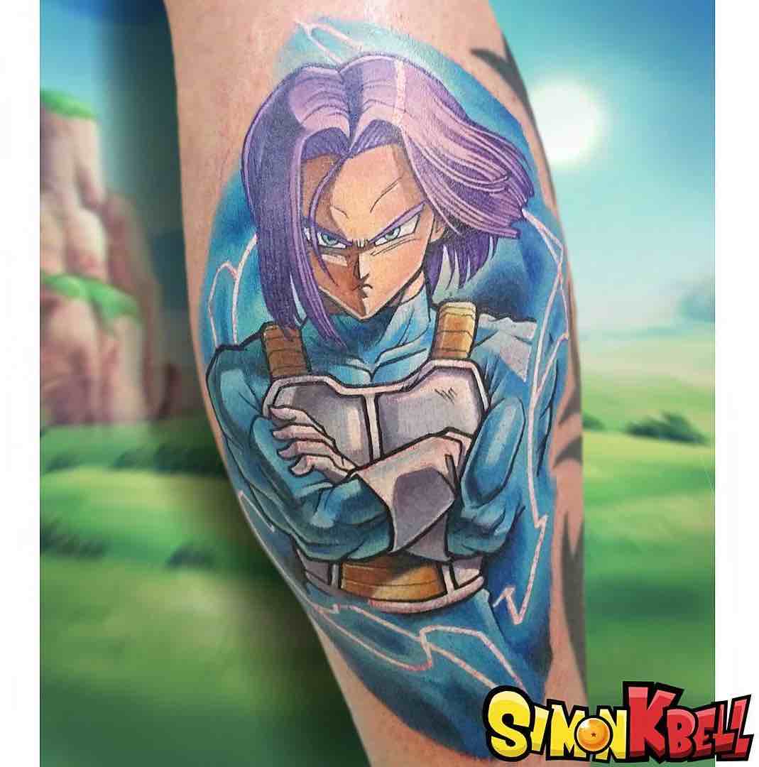 Un tatuaje de Dragon Ball Z actual Un tatuaje de Dragon Ball Z actual
