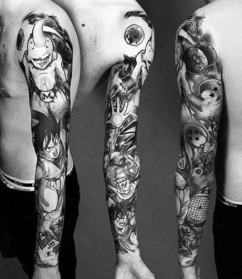 tatuaje de Dragon Ball Z para hombre y mujer tatuaje de Dragon Ball Z para hombre y mujer
