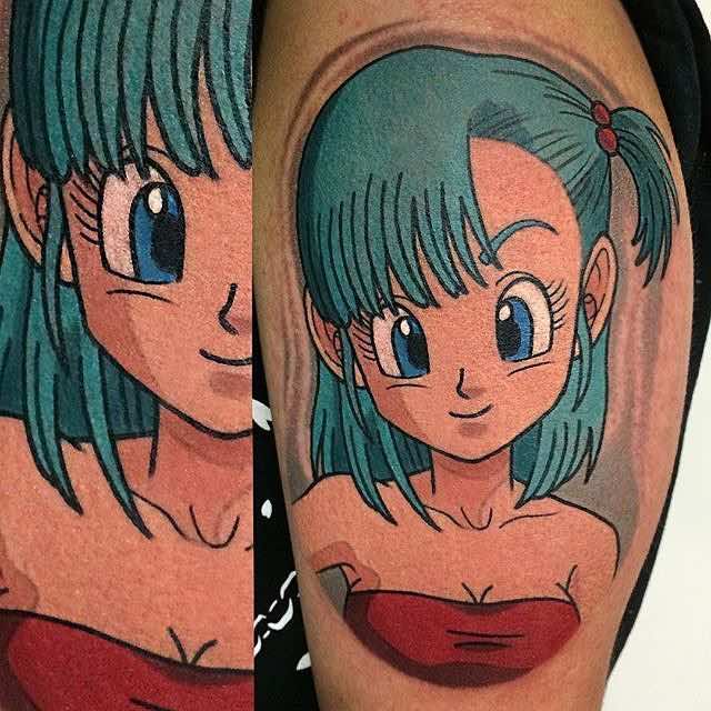 tatuaje de Dragon Ball Z para mujeres tatuaje de Dragon Ball Z para mujeres