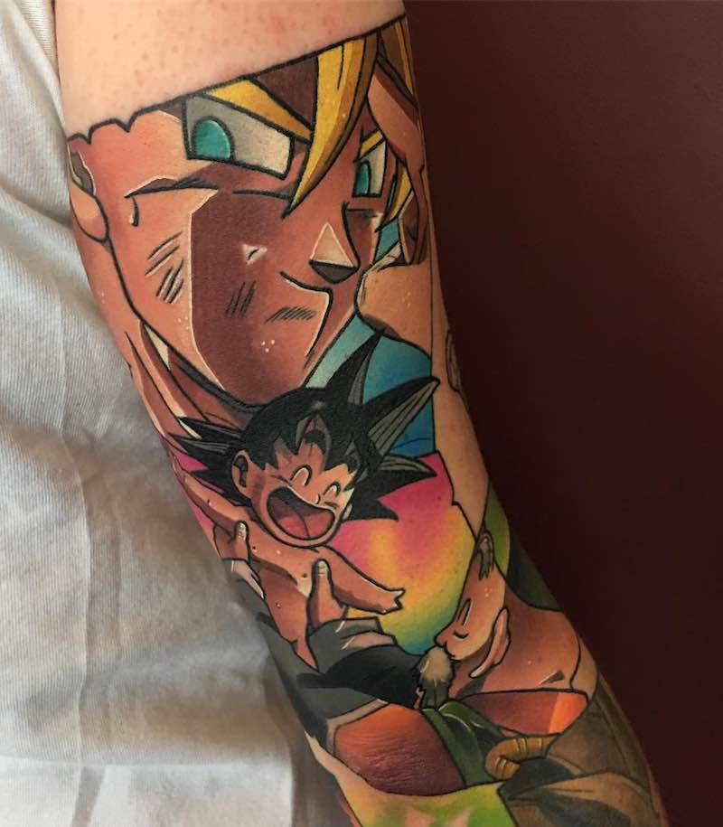 Increible tatuaje de Dragon Ball Z Increible tatuaje de Dragon Ball Z