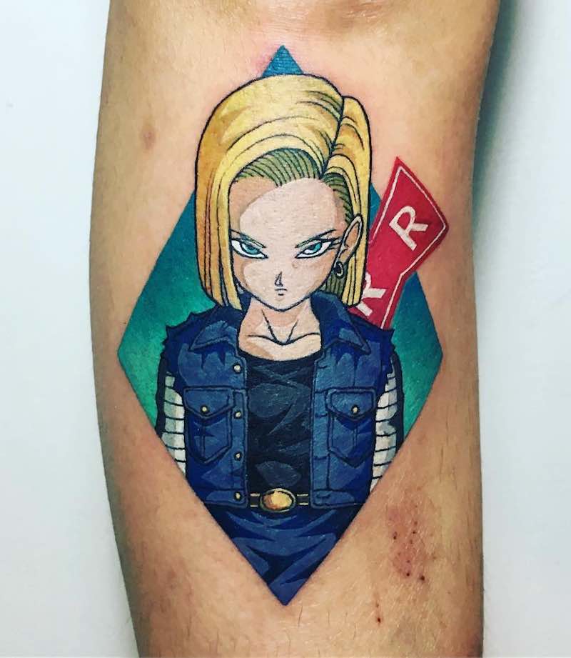 Un tatuaje de Dragon Ball Z bastante interesante Un tatuaje de Dragon Ball Z bastante interesante