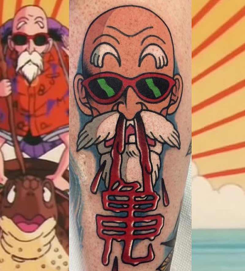 Un hombre con un tatuaje de Dragon Ball Z Un hombre con un tatuaje de Dragon Ball Z