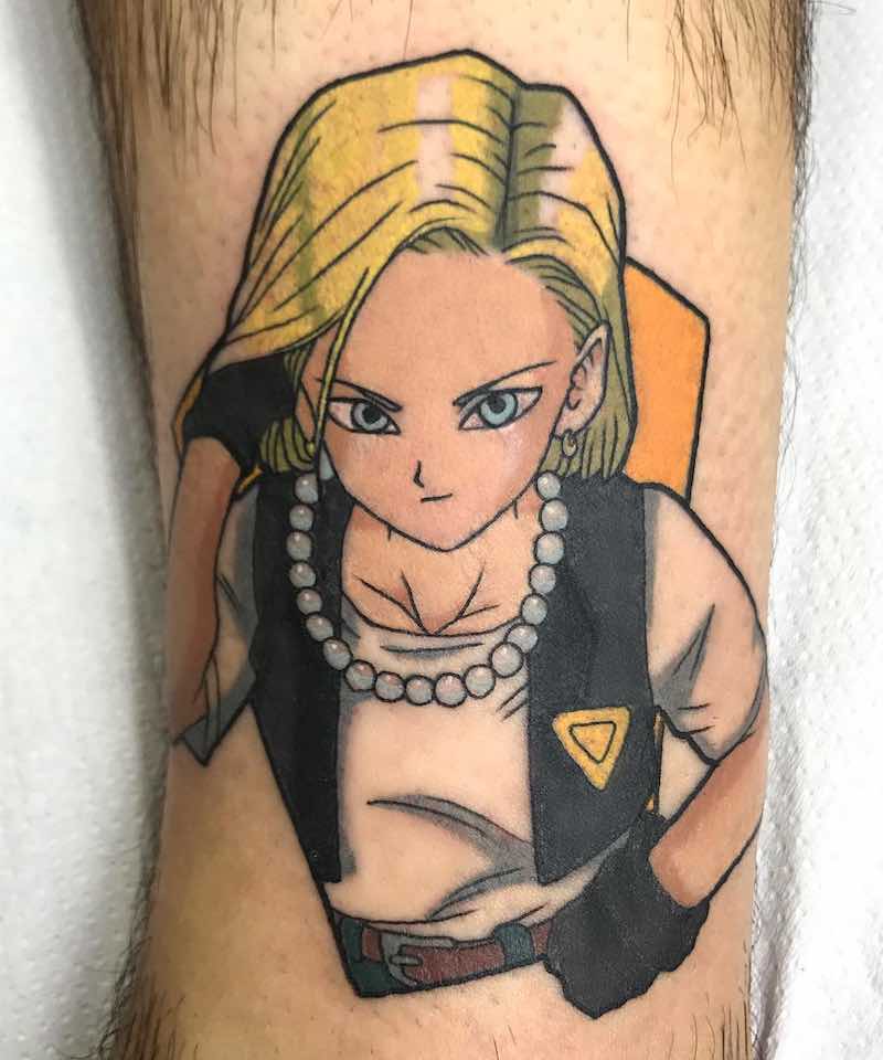 una persona con un tatuaje de Dragon Ball Z una persona con un tatuaje de Dragon Ball Z