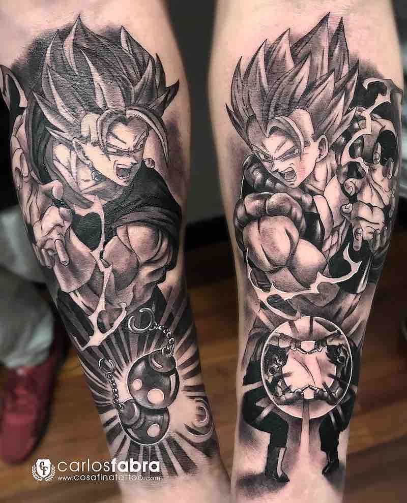 tatuaje de Dragon Ball Z para hombre tatuaje de Dragon Ball Z para hombre