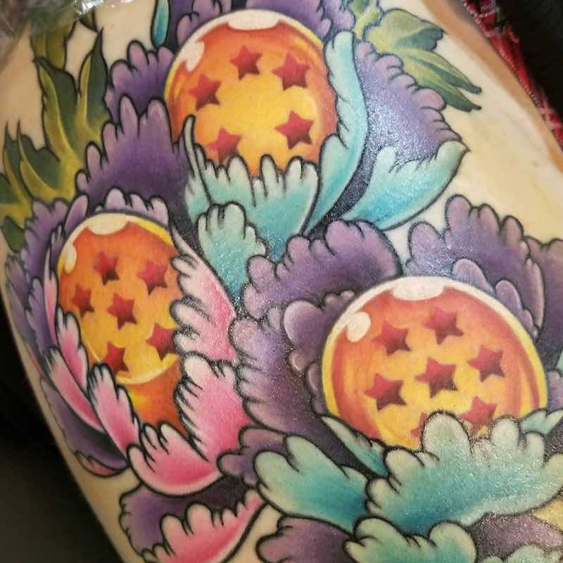 Un tatuaje de Dragon Ball Z actual Un tatuaje de Dragon Ball Z actual