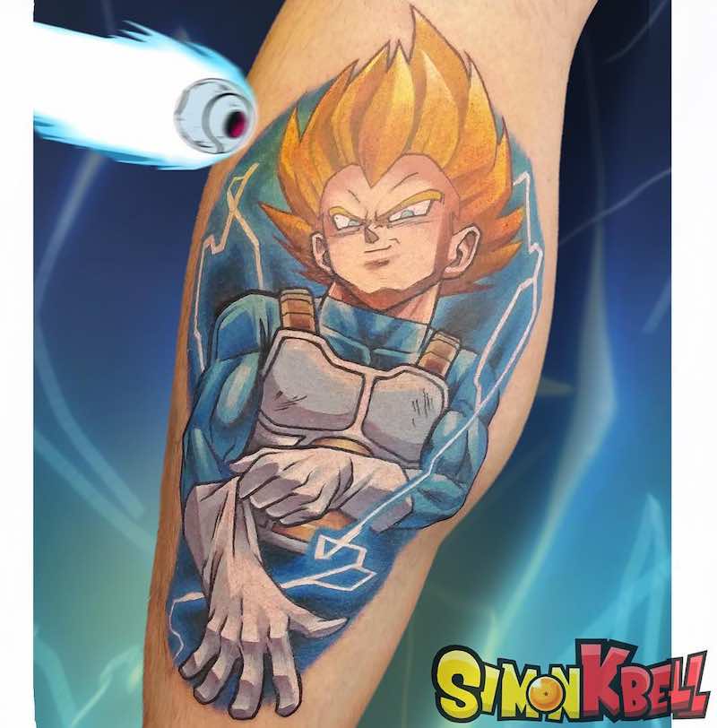 Un tatuaje de Dragon Ball Z bastante bueno Un tatuaje de Dragon Ball Z bastante bueno