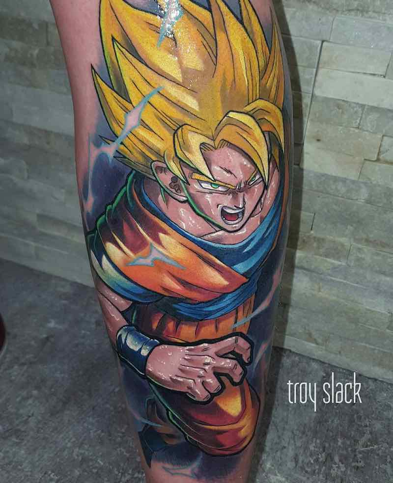 Hombre con tatuaje de Dragon Ball Z Hombre con tatuaje de Dragon Ball Z