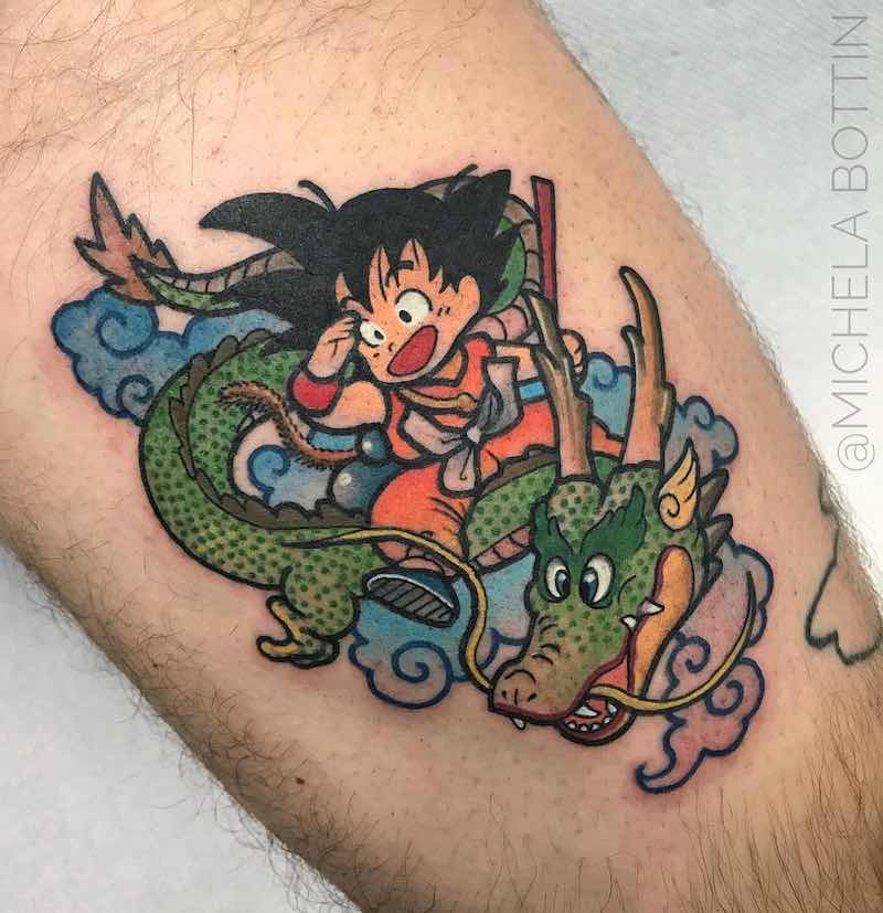 tatuaje de Dragon Ball Z perfecto para mujeres tatuaje de Dragon Ball Z perfecto para mujeres