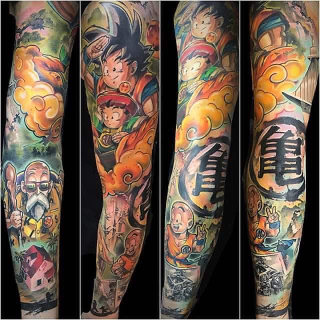 Un tatuaje de Dragon Ball Z moderno e interesante Un tatuaje de Dragon Ball Z moderno e interesante