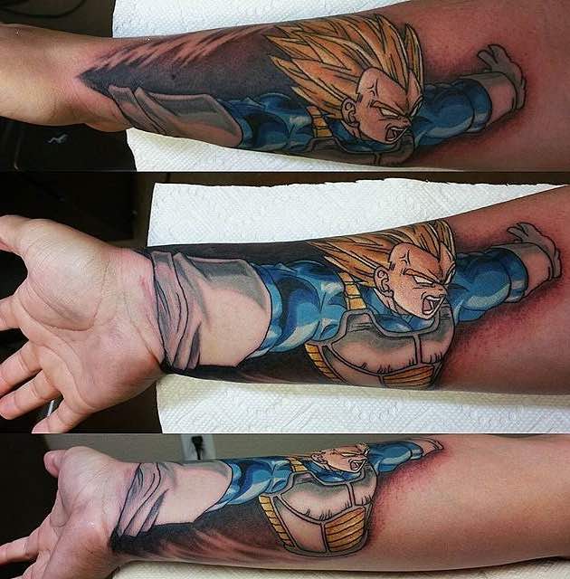 tatuaje de Dragon Ball Z perfecto para mujeres tatuaje de Dragon Ball Z perfecto para mujeres