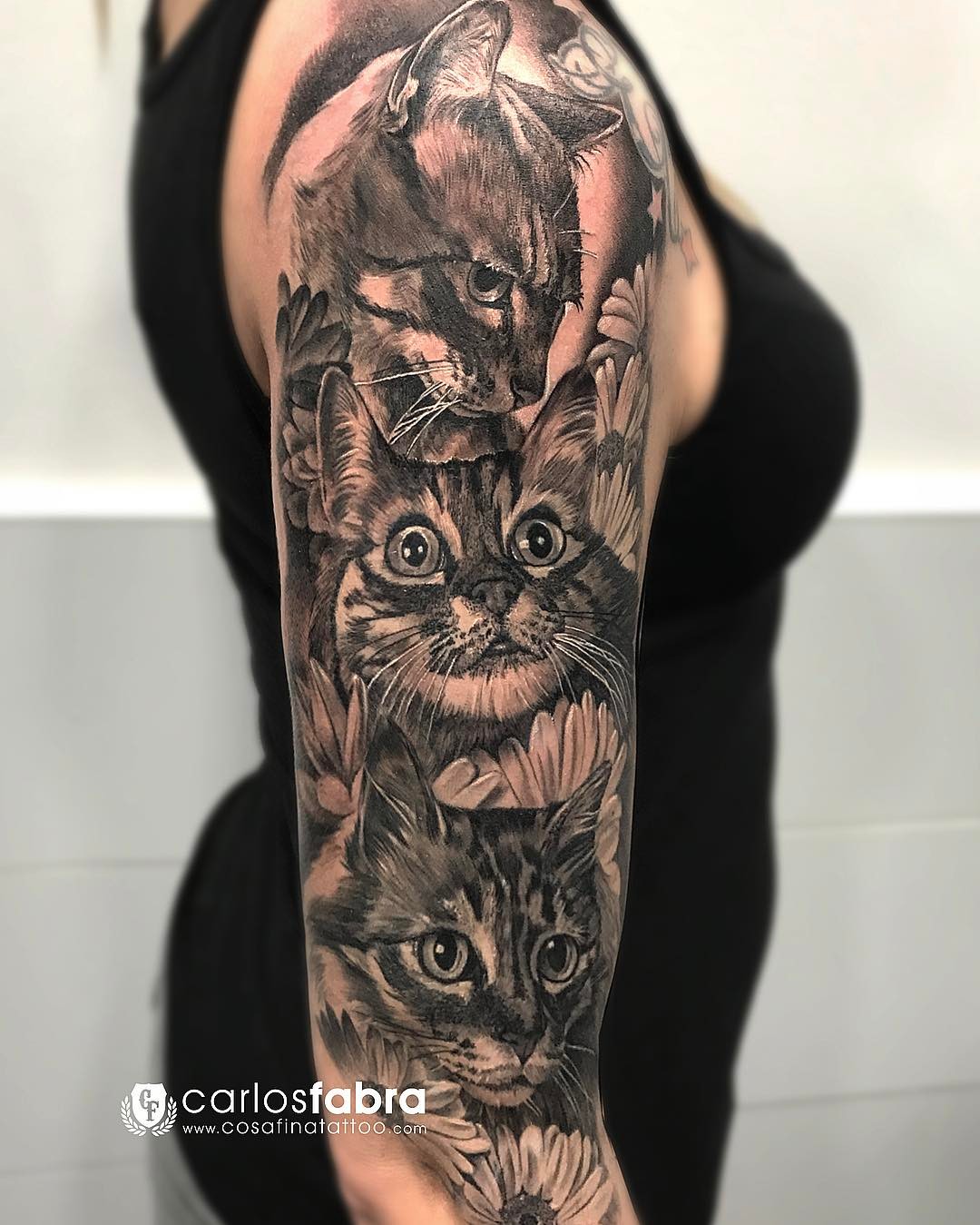 Un tatuaje de gato muy interesante Un tatuaje de gato muy interesante