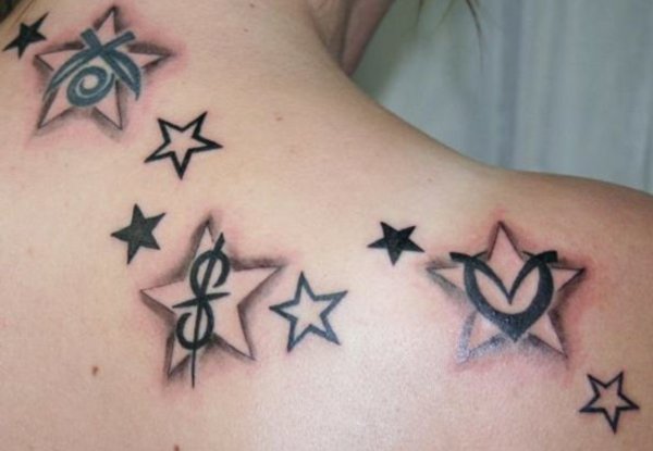 idea tatuaje estrellas 207