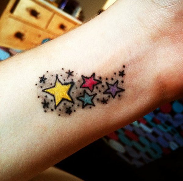 idea tatuaje estrellas 214