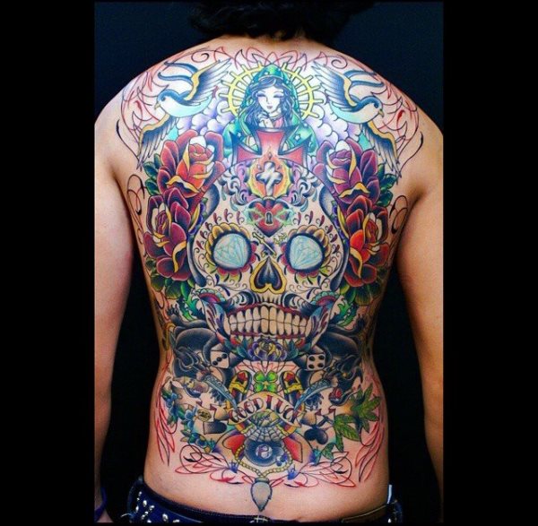 calavera mexicana tatuaje 37