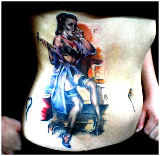 tatuaje chicas pin up 110