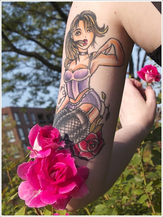 tatuaje chicas pin up 119
