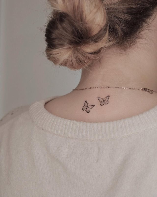 tattoo femenino bonita mariposa 03